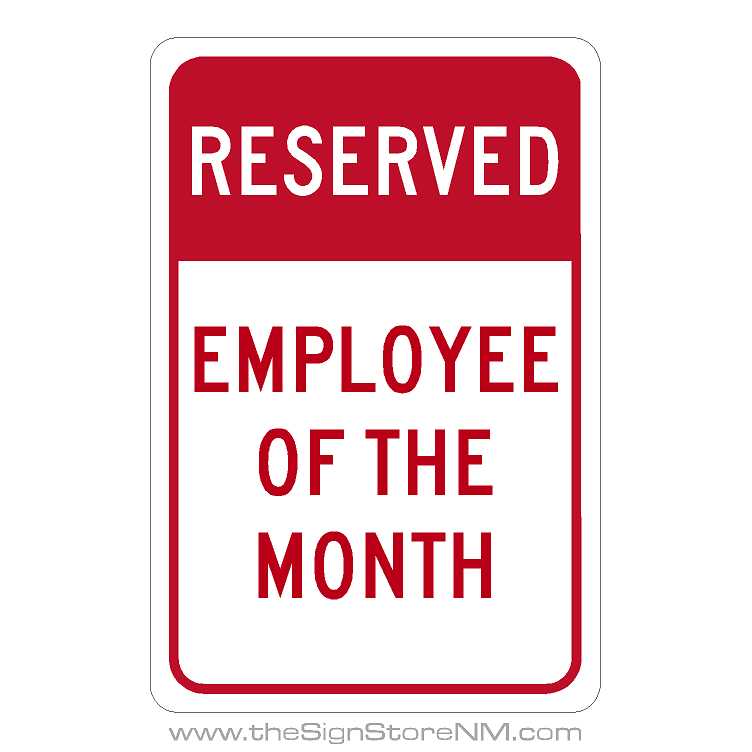 reserved employee of the month employee of month