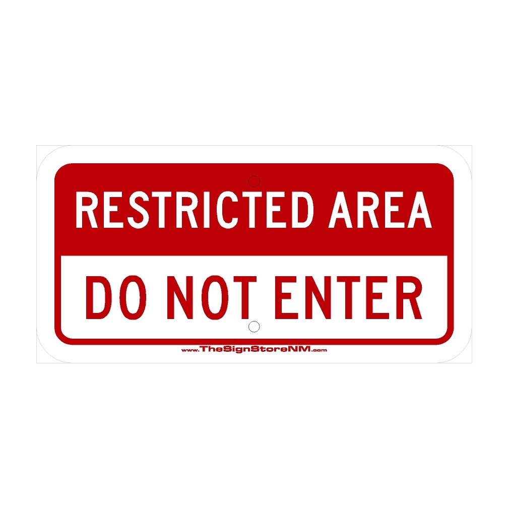 thumbnail image 2 of Do Not Enter Signs Gisafai 8-Pack Employees Only Signs - 10x7 Inch Aluminum Restricted Area Signs Weatherproof Warning Signs 2 of 13