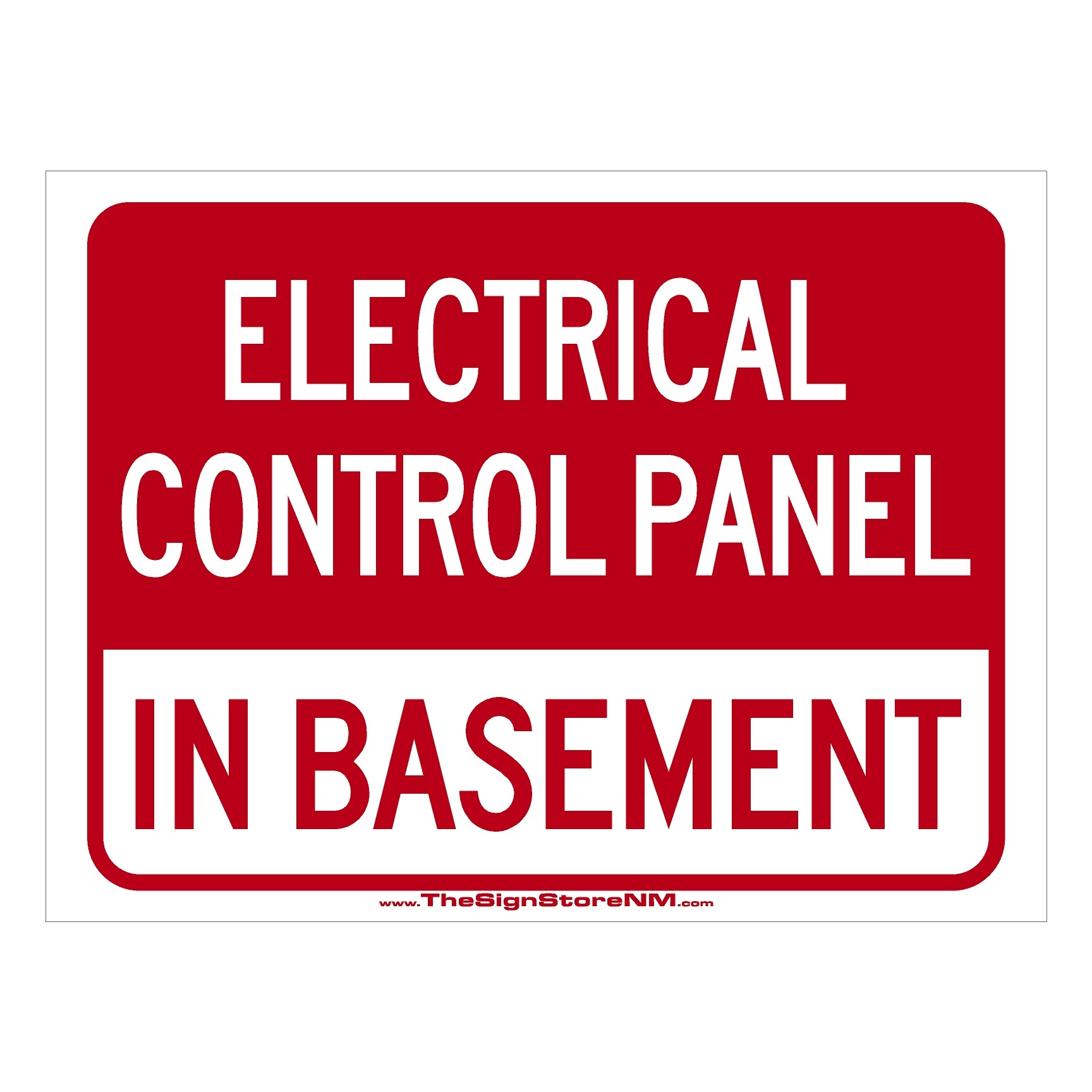 Electrical Control Panel In Basement Sign The Sign Store NM