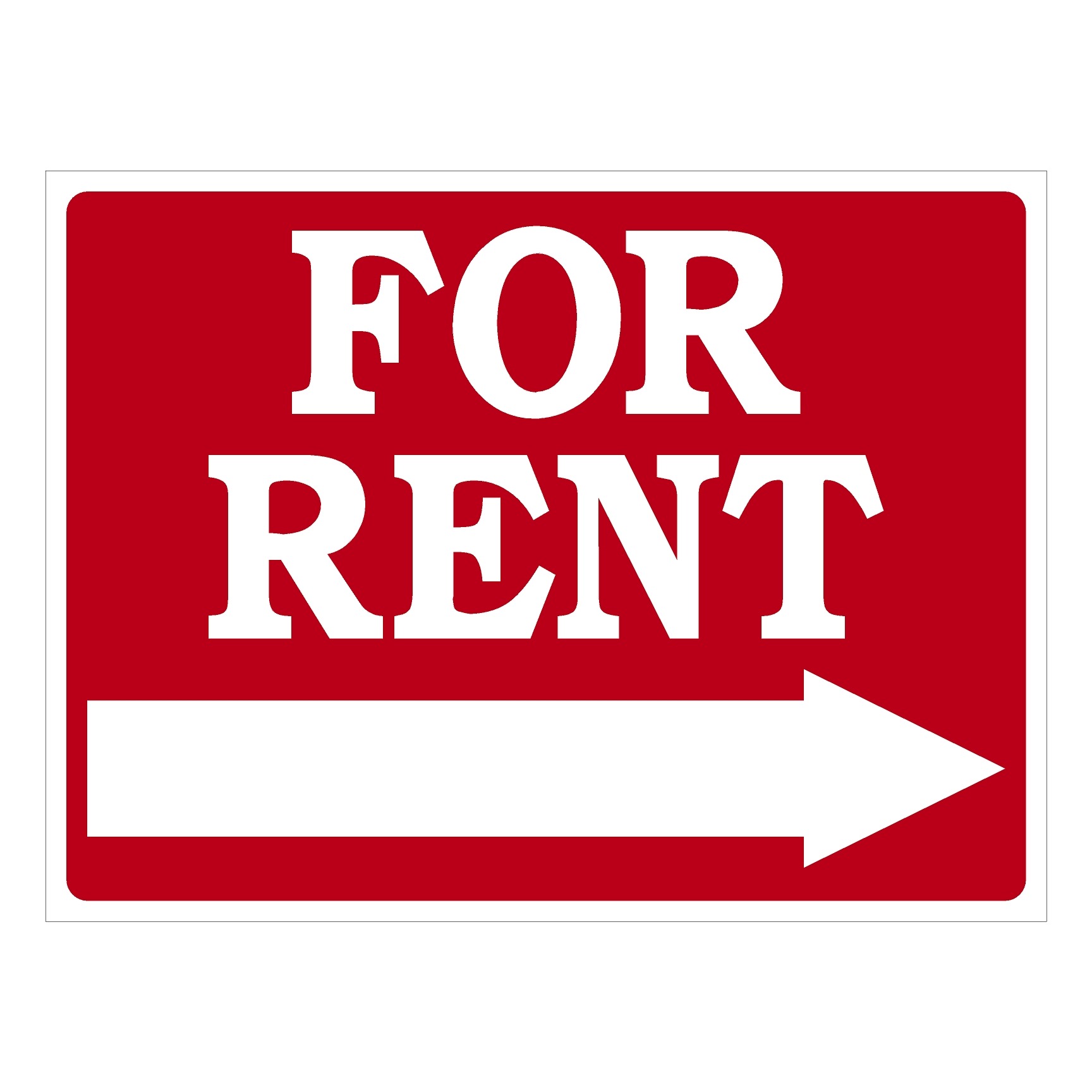 For Rent Sign (Arrow) The Sign Store NM
