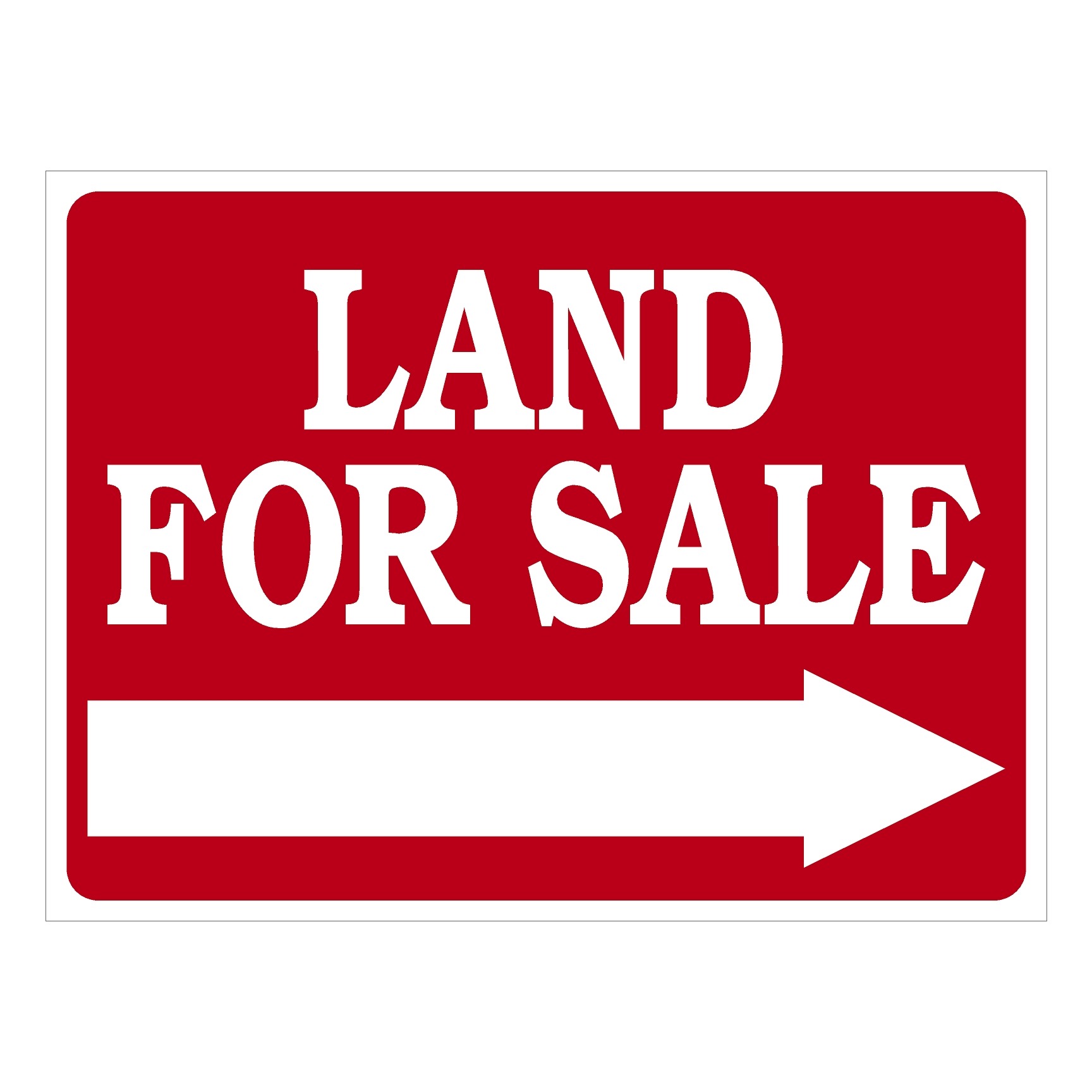 Land For Sale - Sign - (Arrow) - The Sign Store NM