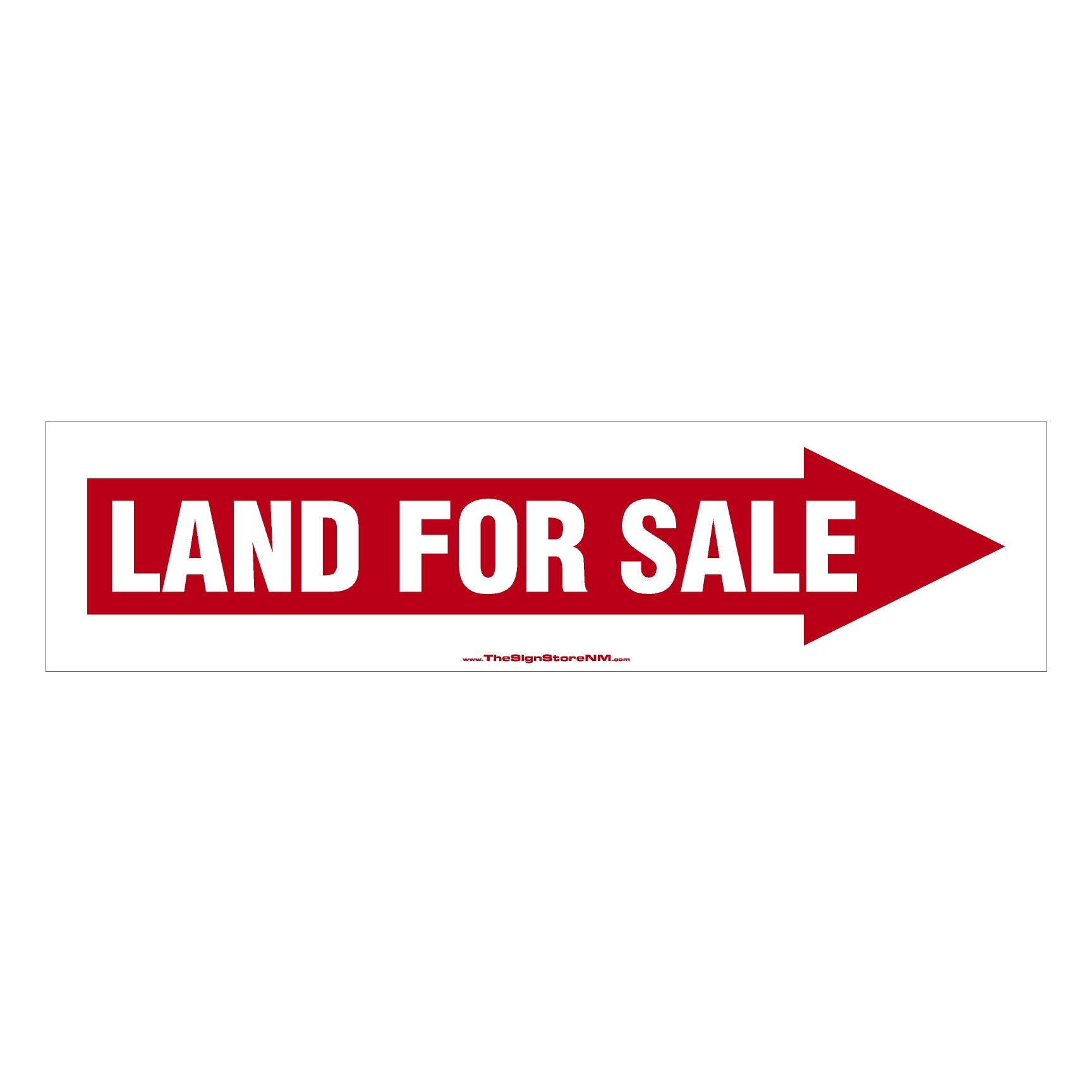 Land For Sale Rider Sign (Arrow) The Sign Store NM
